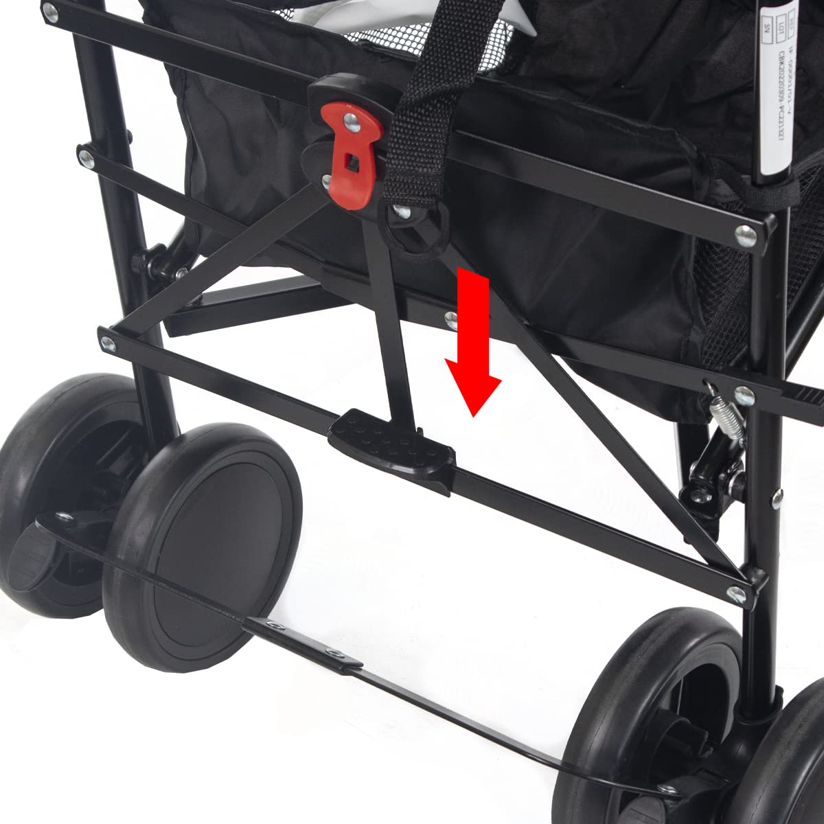 Mobiclinic Elefant Silla de Paseo Ligera y Plegable, Respaldo Reclinable, Arnés de 5 Puntos, Ruedas Extraíbles, Sistema de Seguridad Doble, Color Gris y Negro