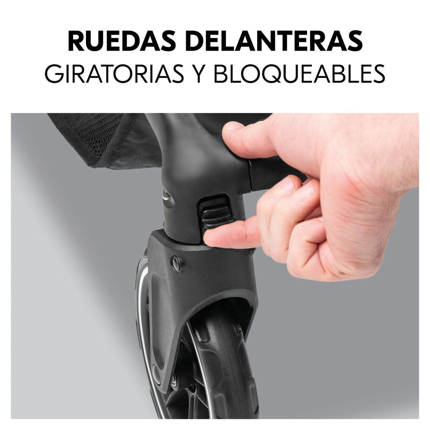 hauck Shop N Care Carrito Bebé hasta 22 kg - Silla de Paseo Ligera Reclinable, Carro con Bandeja, Plegado Compacto, Capota UPF 50+ - Dusty Blue