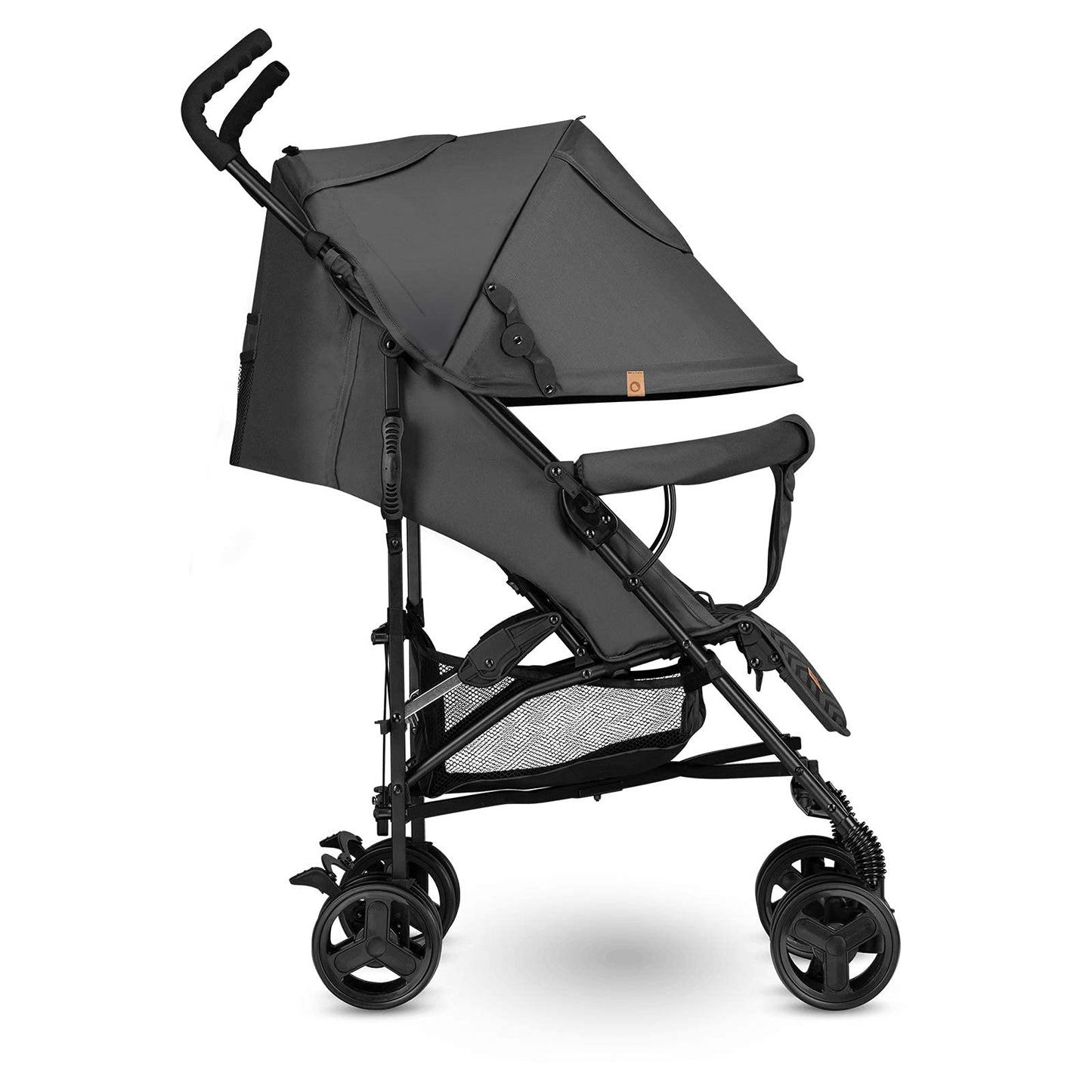 LIONELO Silla de Paseo Ligera Elia para Bebés hasta 15 kg, Carrito de Bebé Plegable con Asiento Reclinable, Capota XXL, Cesta y Mosquitera, de 6 a 36 Meses