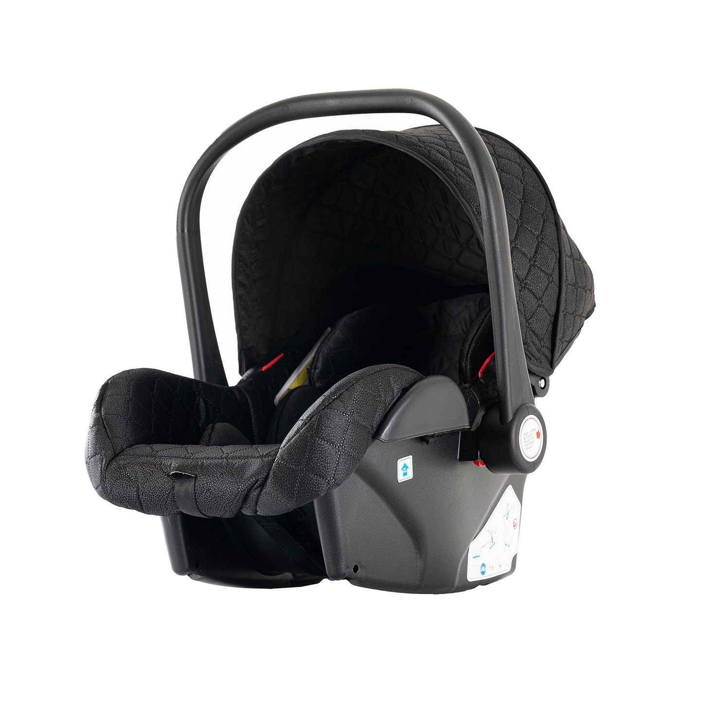 MoLi Carrito de Bebe 3 en 1, Carro 3 Piezas Plegado Conveniente con Un Solo Clic, Carrito Bebe con Modo de Doble Empuje Reversible, Cochecito Tres Piezas Paisaje Alto (225 Black Gold)