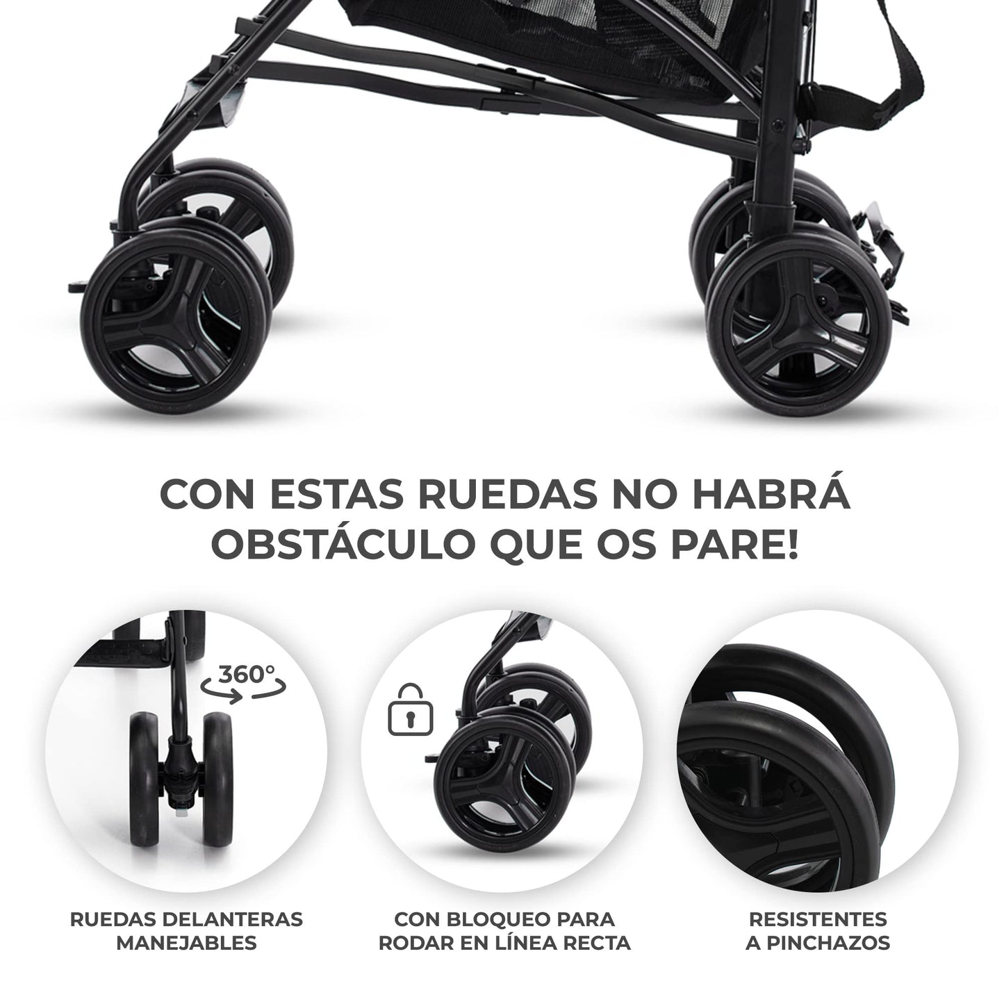 Kinderkraft TIK Silla de Paseo Ligera y Plegable, Respaldo Reclinable hasta Posición Tumbada, 6,5 kg, Material Impermeable, Color Verde