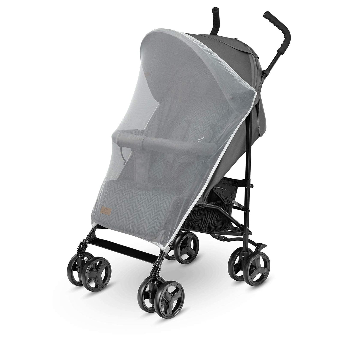 LIONELO Silla de Paseo Ligera Elia para Bebés hasta 15 kg, Carrito de Bebé Plegable con Asiento Reclinable, Capota XXL, Cesta y Mosquitera, de 6 a 36 Meses