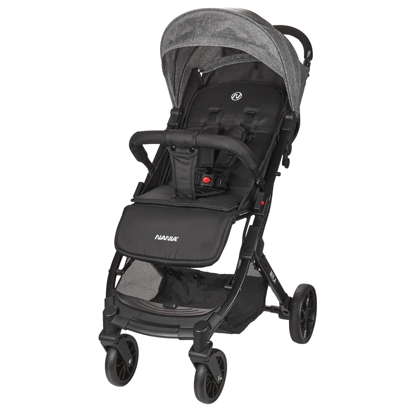 Cochecito de Paseo Nania Myla, Reclinable y Compacto, desde 0 a 4 Años (hasta 22 kg), Plegado tipo Trolley, Ligero (7,5 kg), Gran Cesta de Almacenamiento