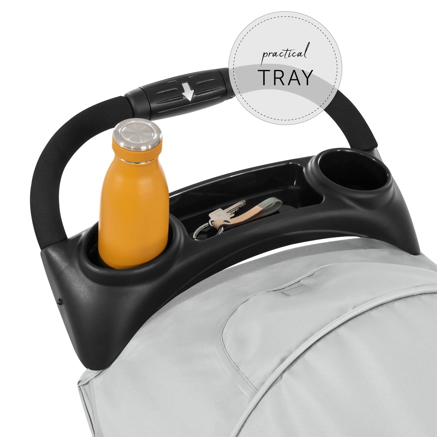 hauck Citi Neo 3 Silla de Paseo Ultraligera con 3 Ruedas, Reclinable desde Recién Nacido hasta 22 kg, Plegado Compacto, Color Gris