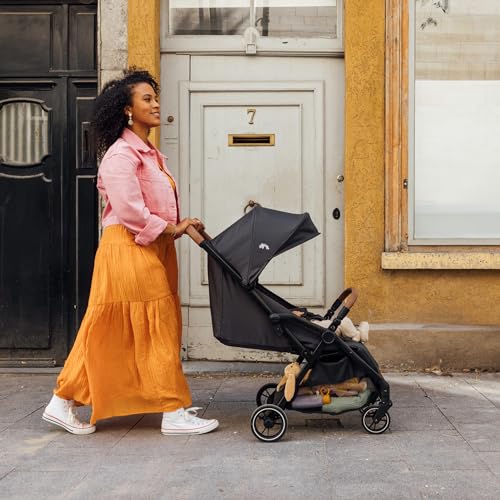 Bebeconfort Sunlite, Silla paseo bebé, 0-4 años(máx. 22kg), Silla de paseo ligera (7,2kg), Posición tumbada, Plegado automático y compacto, Reclinado con 1 mano, Gran Cesta (5 kg), Tinted Grey