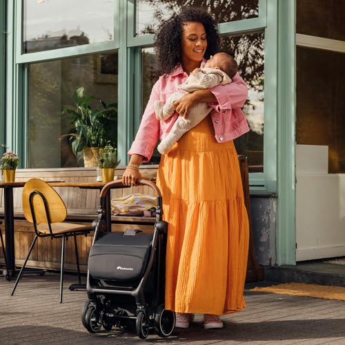 Bebeconfort Sunlite, Silla paseo bebé, 0-4 años(máx. 22kg), Silla de paseo ligera (7,2kg), Posición tumbada, Plegado automático y compacto, Reclinado con 1 mano, Gran Cesta (5 kg), Tinted Grey