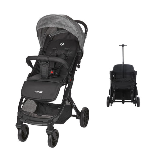 Cochecito de Paseo Nania Myla, Reclinable y Compacto, desde 0 a 4 Años (hasta 22 kg), Plegado tipo Trolley, Ligero (7,5 kg), Gran Cesta de Almacenamiento