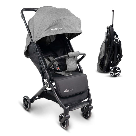Mobiclinic® kids, Silla de paseo, Ultracompacta, Trip, Arnés con 5 puntos, Manillar para transporte, Cesta, 0-36 meses, Ajustable al completo, Monomando, Capota desplegable, Frenos bloqueables